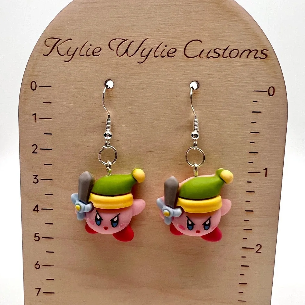 Kirby Earrings - Legend of Zelda Earrings - Gamer Earrings - Nintendo Earrings